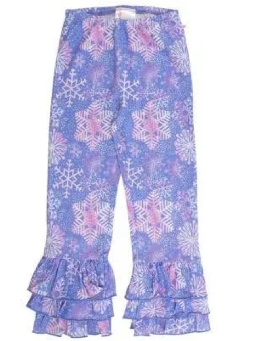 Girls' Purple Snowflake Ruffle frozen Pants